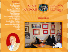 Tablet Screenshot of museeducirquealainfrere.com